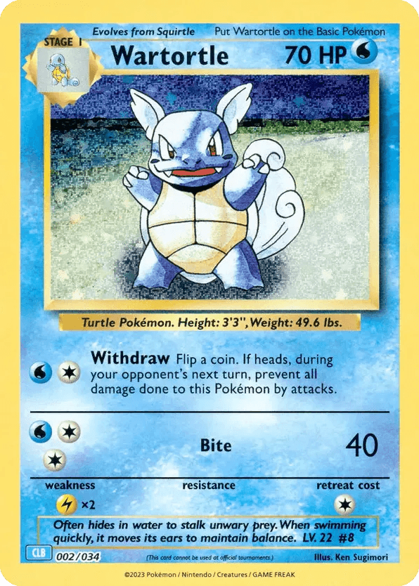 Wartortle 002/034