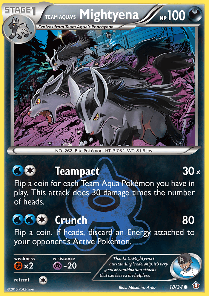 Team Aqua's Mightyena 18