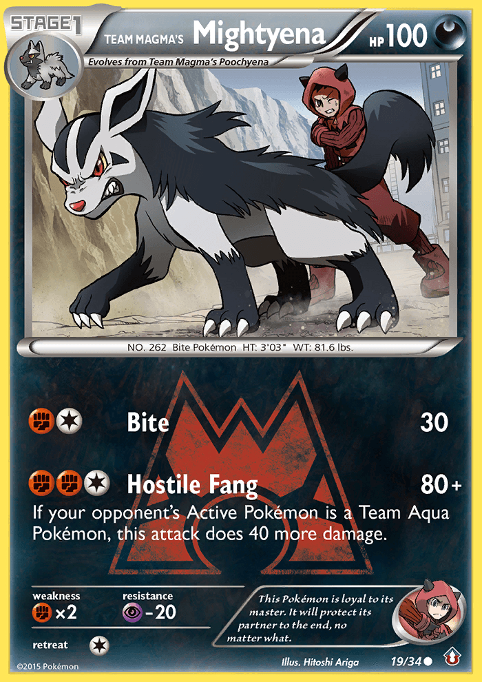Team Magma's Mightyena 19