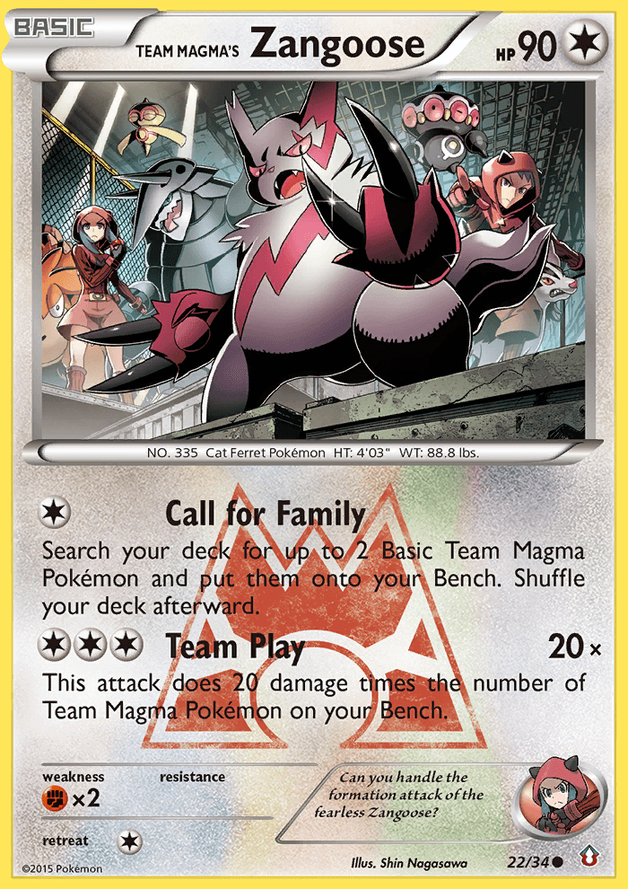 Team Magma's Zangoose 22