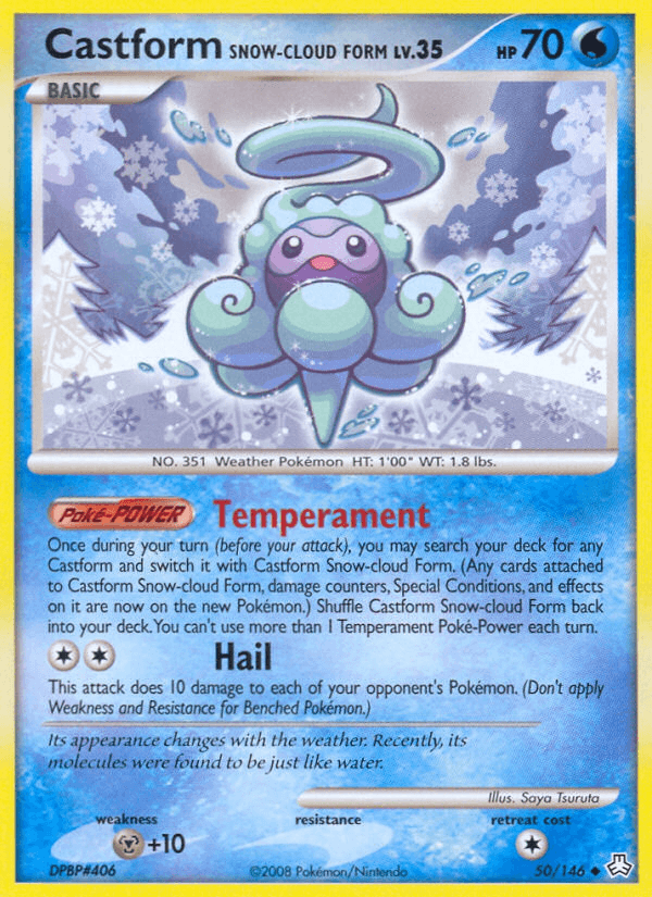 Castform Snow-Cloud Form 50