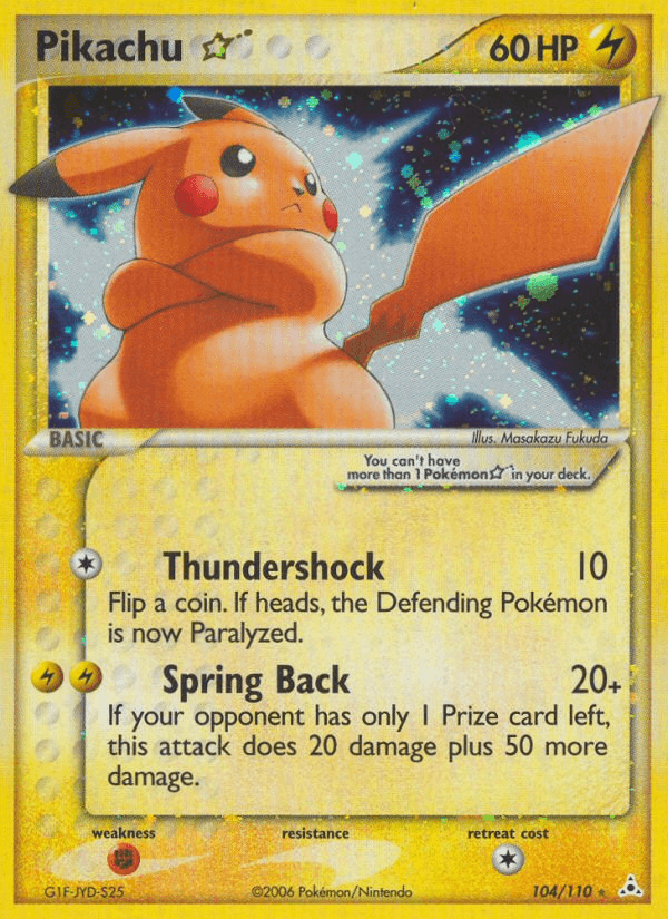 Pikachu ☆ 104/110