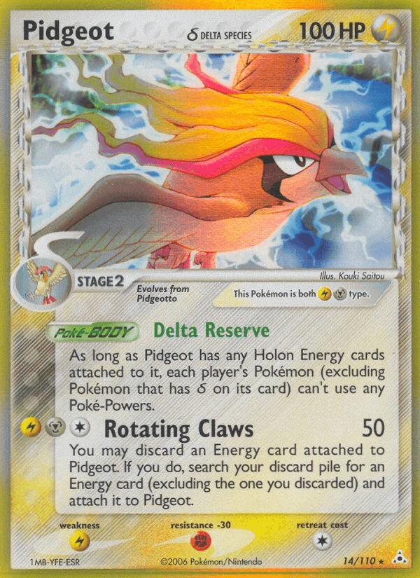 Pidgeot δ 14