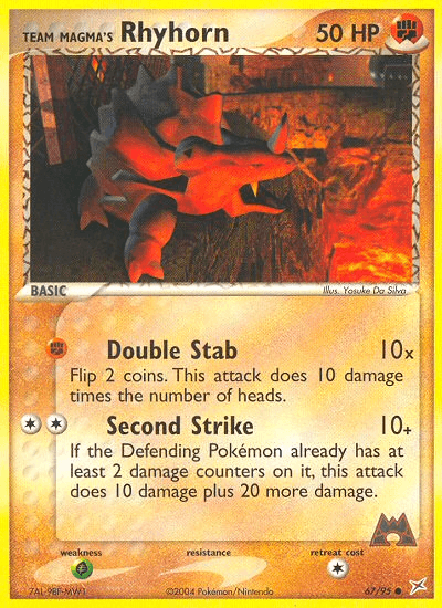 Team Magma's Rhyhorn 67