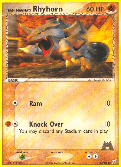 Team Magma's Rhyhorn 68