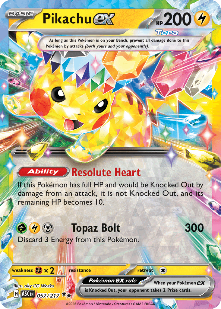 Pikachu ex 057/217