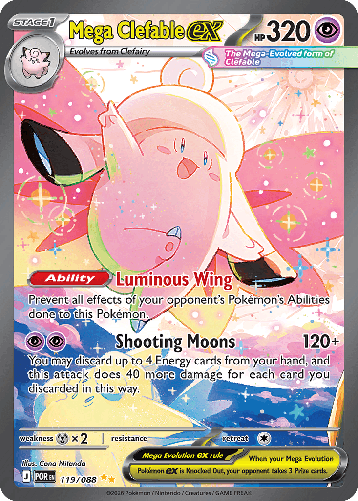 Mega Clefable ex 119/088