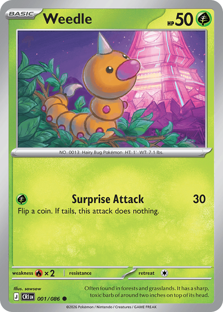 Weedle 001/086