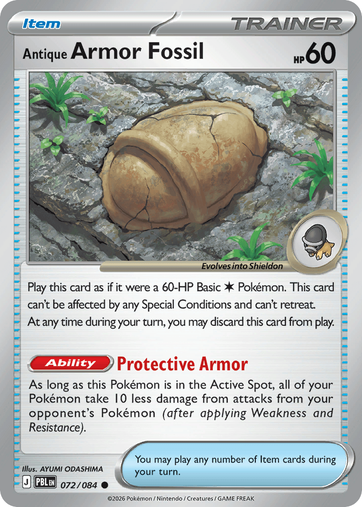 Antique Armor Fossil 072/084