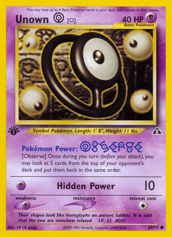 Unown [O] 69