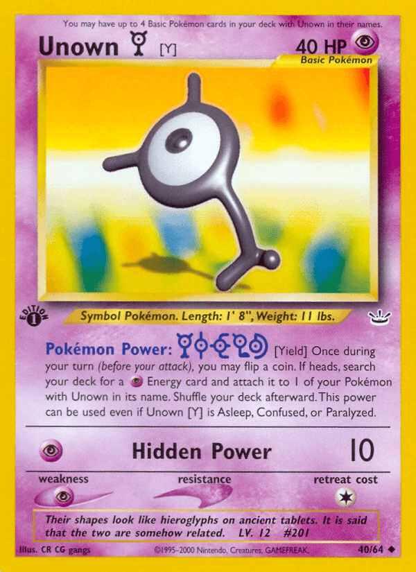 Unown [Y] 40