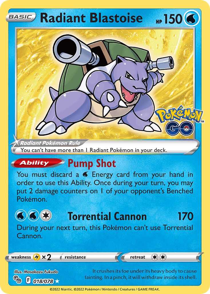 Radiant Blastoise 18