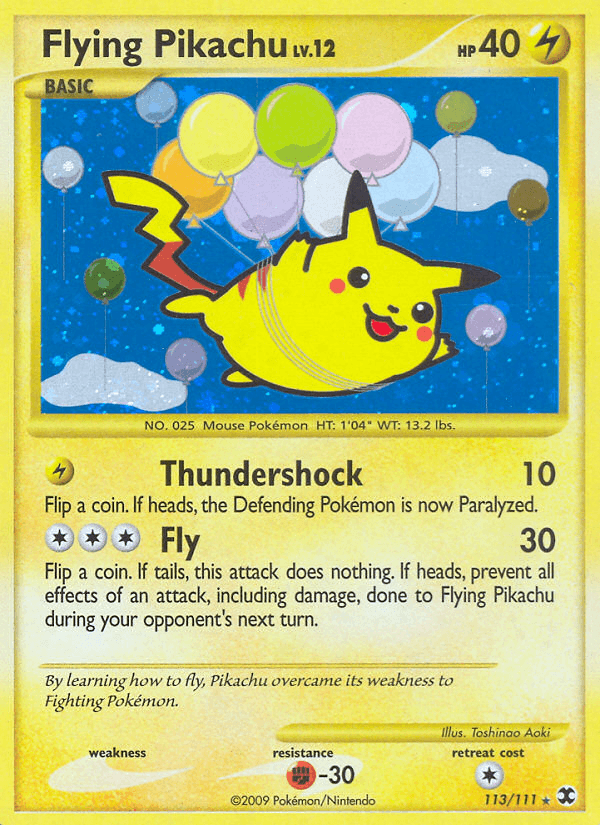 Flying Pikachu 113