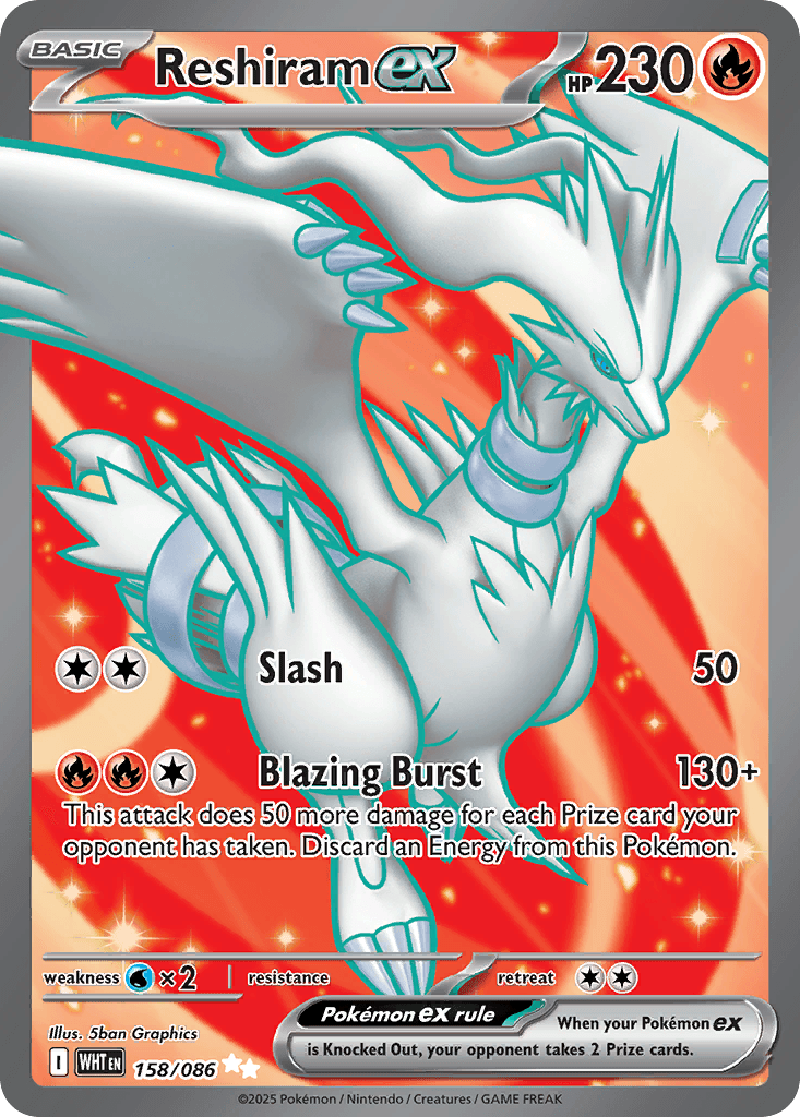 Reshiram ex 158/086