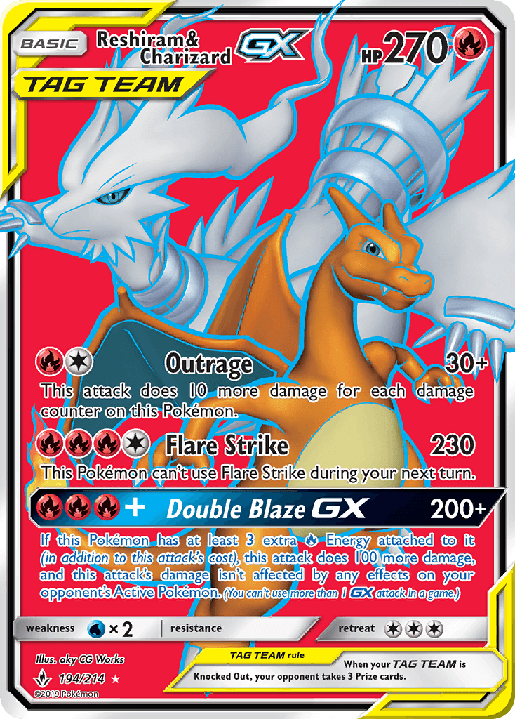 Reshiram & Charizard-GX 194