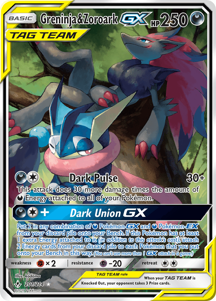 Greninja & Zoroark-GX 201