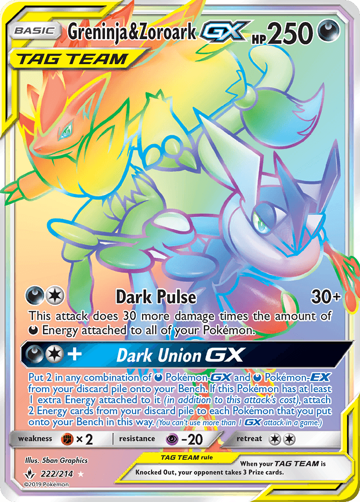 Greninja & Zoroark-GX 222