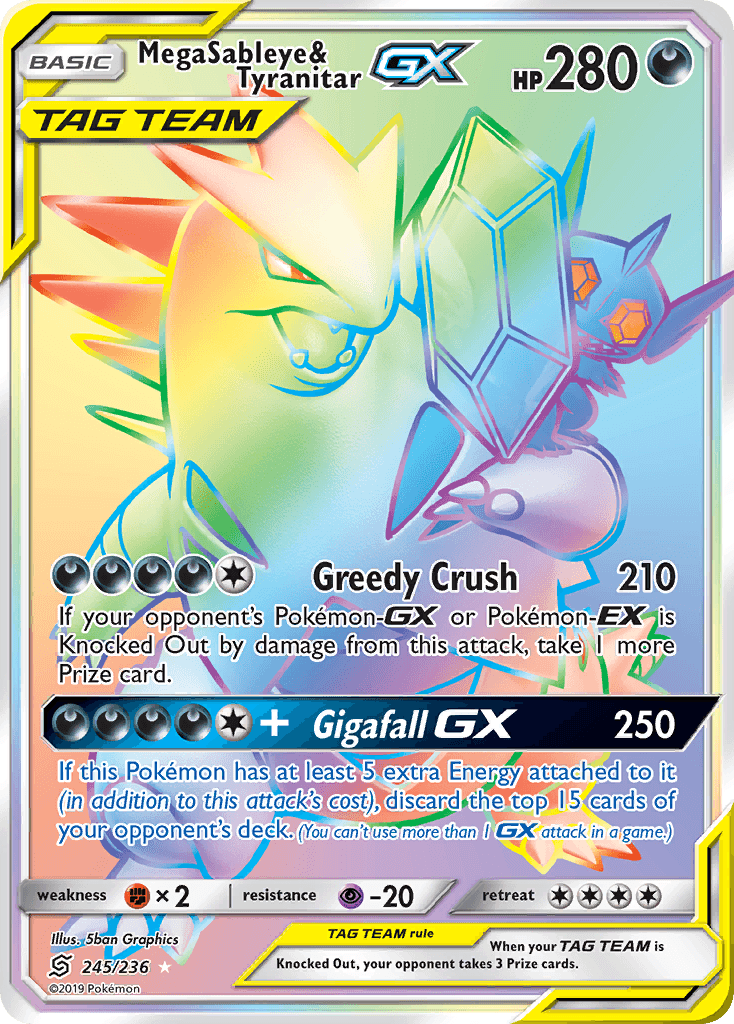 Mega Sableye & Tyranitar-GX 245