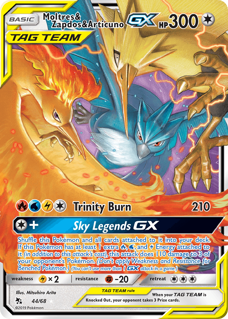 Moltres & Zapdos & Articuno-GX 44