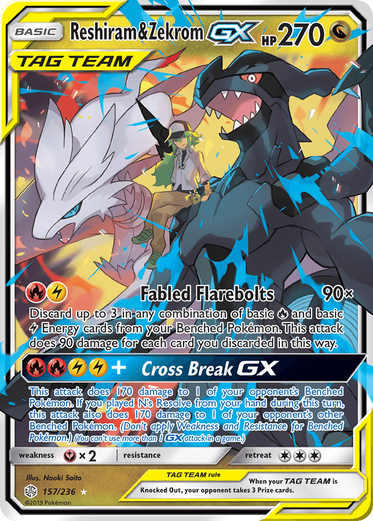 Reshiram & Zekrom-GX 157