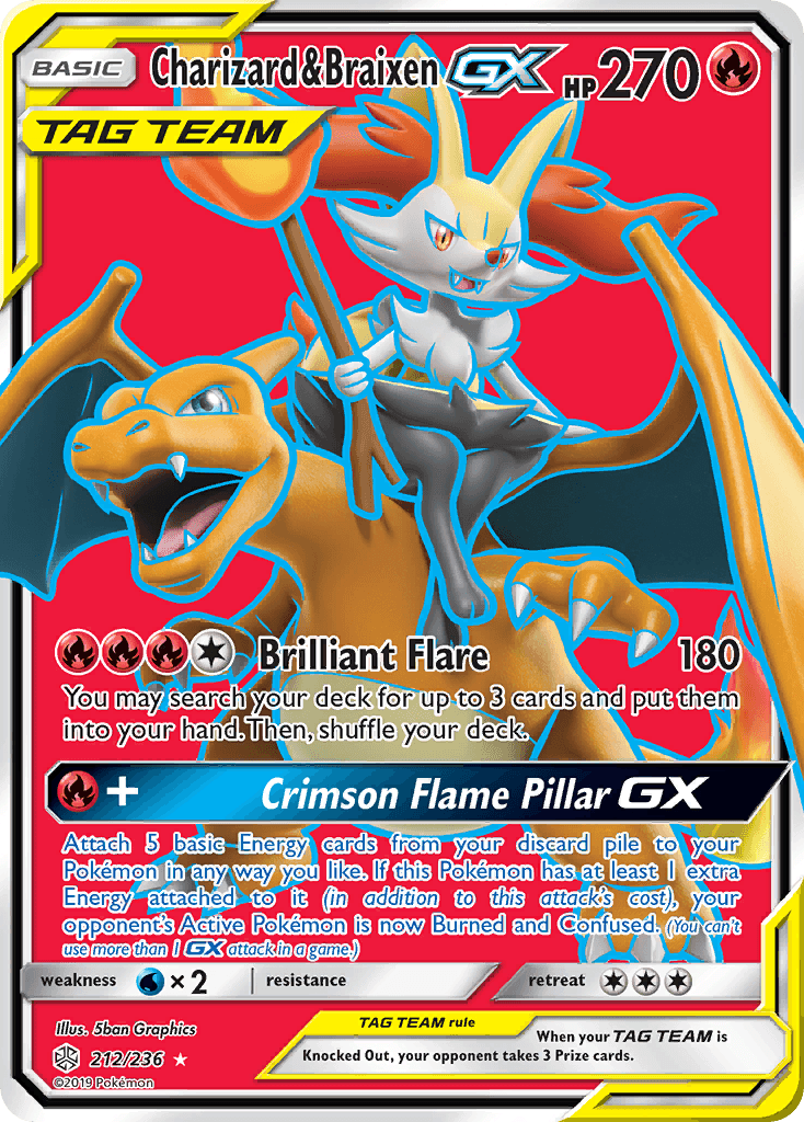 Charizard & Braixen-GX 212