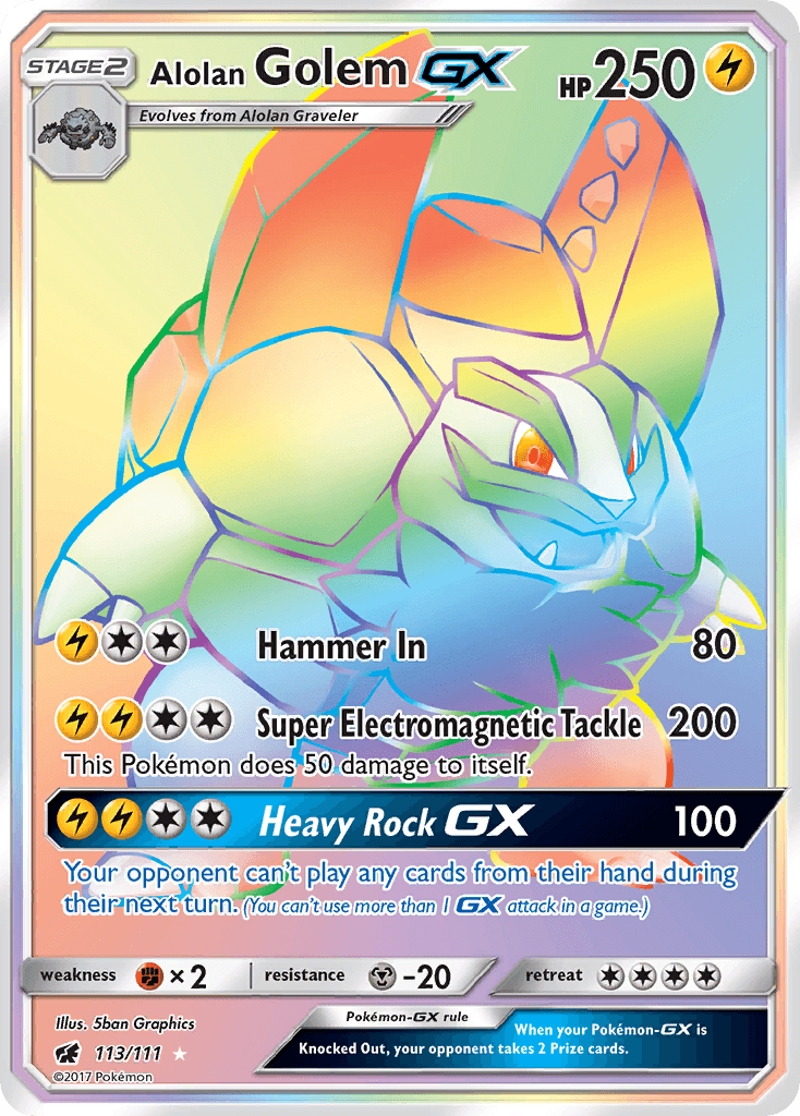 Alolan Golem-GX 113