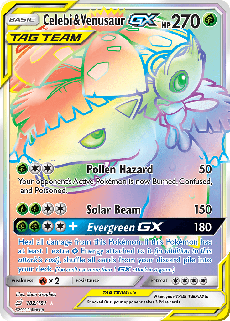 Celebi & Venusaur-GX 182