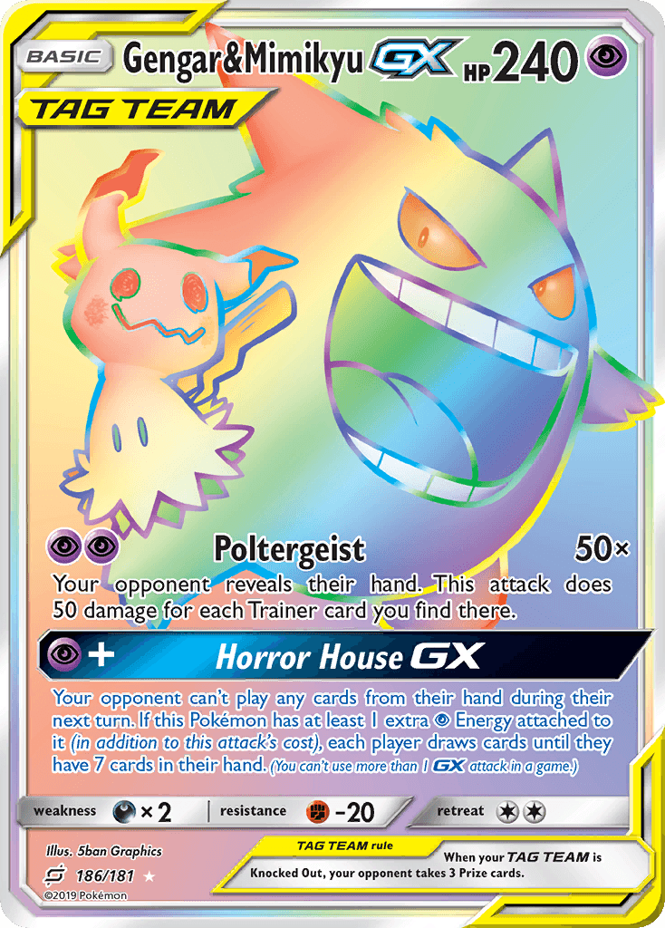 Gengar & Mimikyu-GX 186