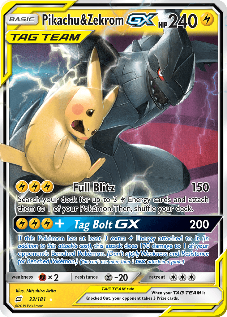 Pikachu & Zekrom-GX 33