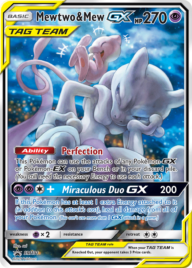 Mewtwo & Mew-GX SM191