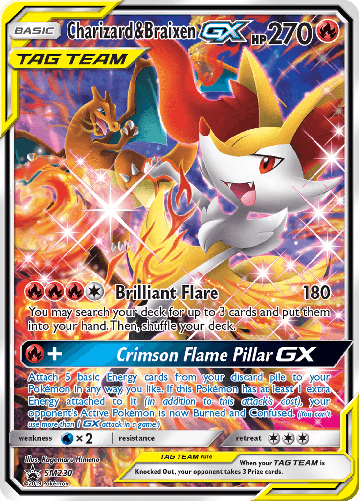 Charizard & Braixen-GX SM230