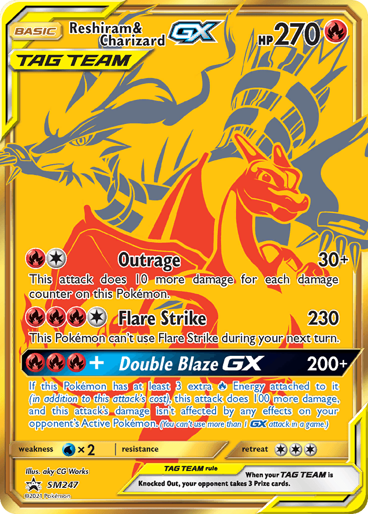 Reshiram & Charizard-GX SM247