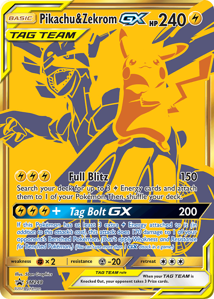 Pikachu & Zekrom-GX SM248