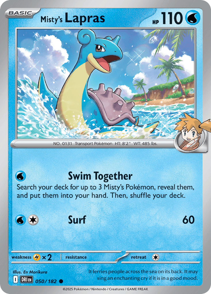 Misty's Lapras 050/182
