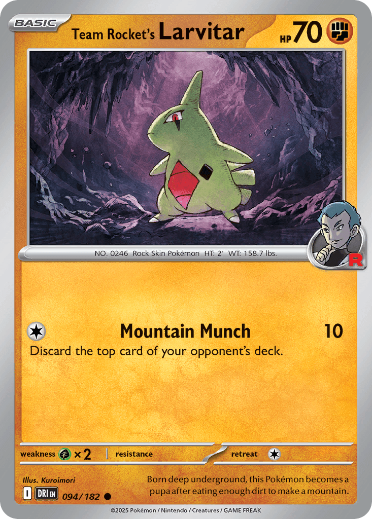 Team Rocket's Larvitar 094/182