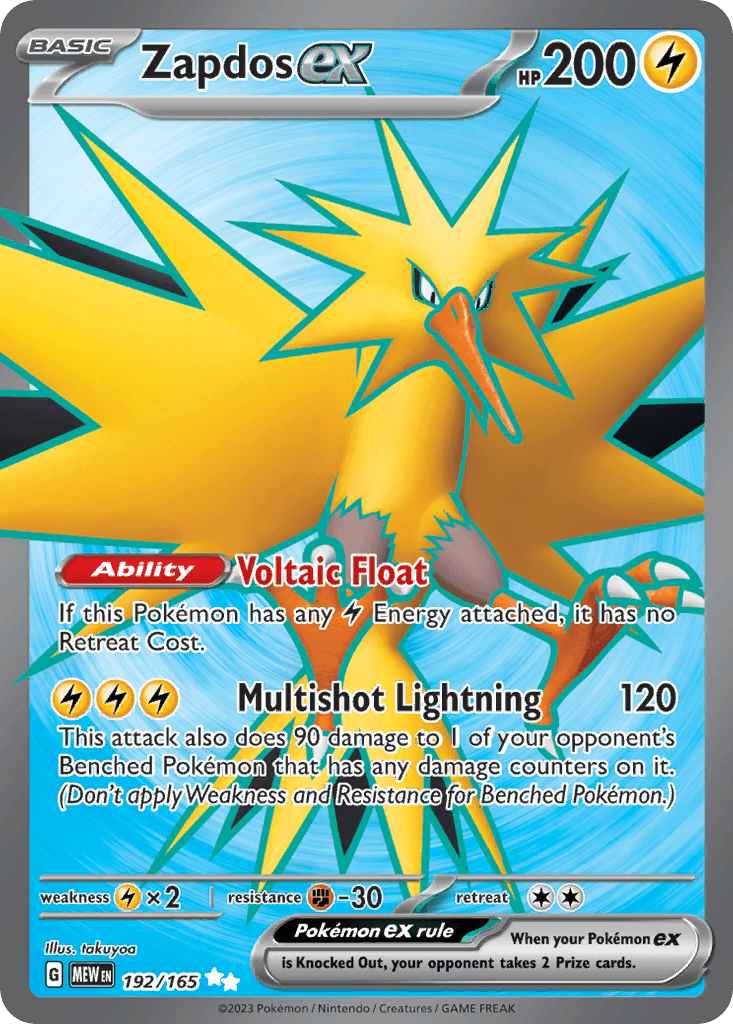 Zapdos ex 192