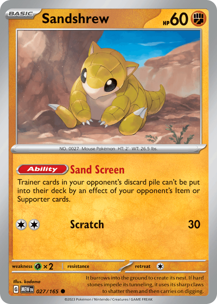 Sandshrew 027/165