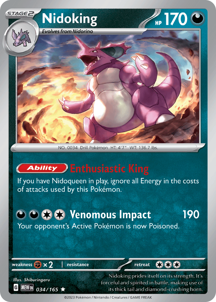 Nidoking 034/165