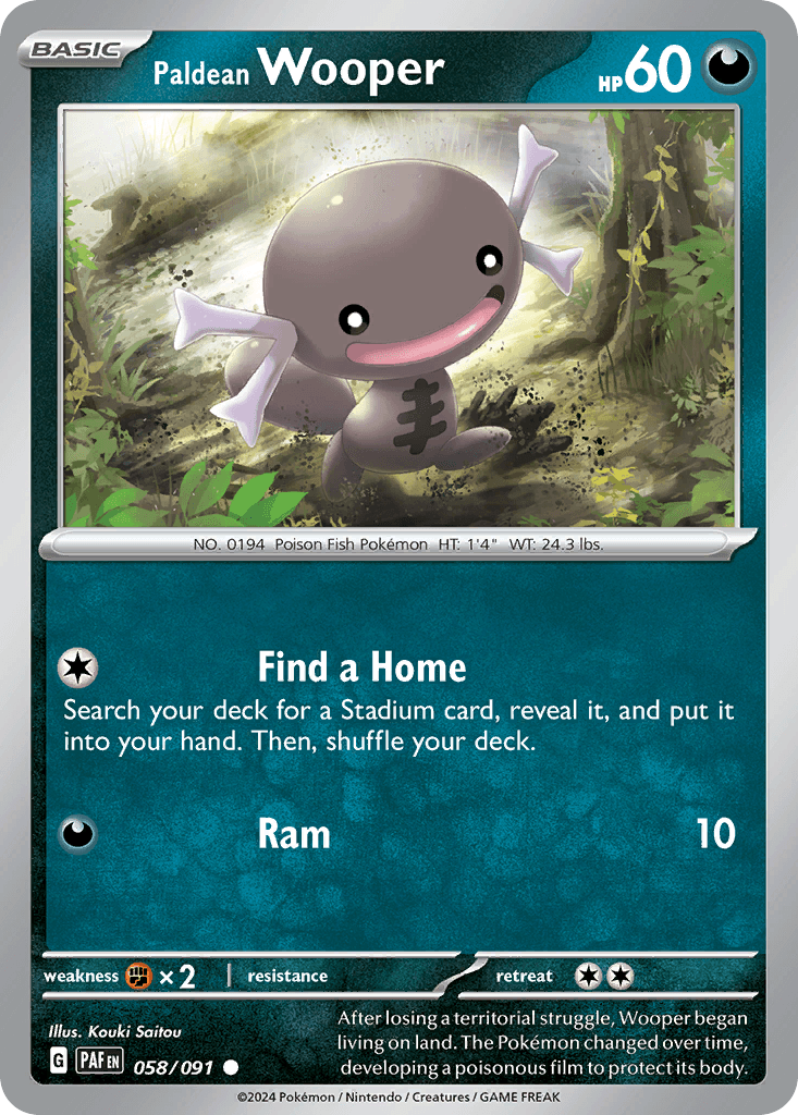 Paldean Wooper 058/091