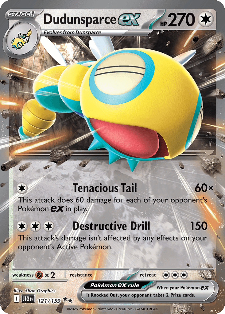 Dudunsparce ex 121/159