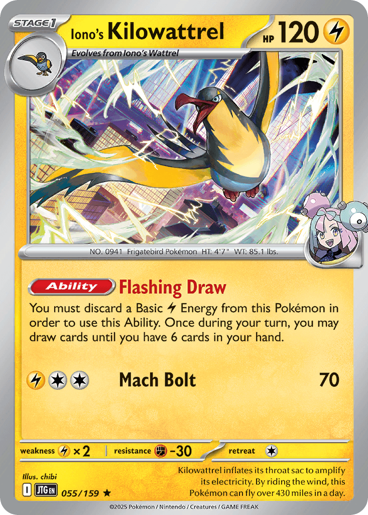 Iono's Kilowattrel 055/159