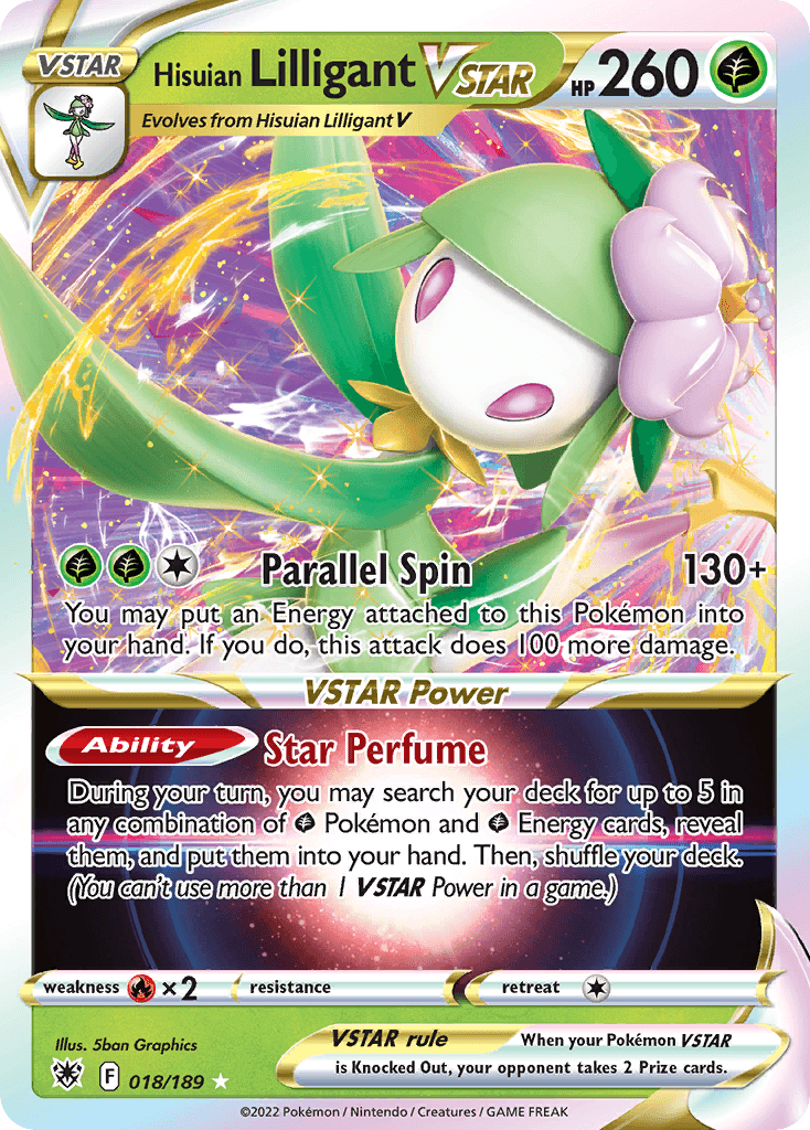 Hisuian Lilligant VSTAR 018/189