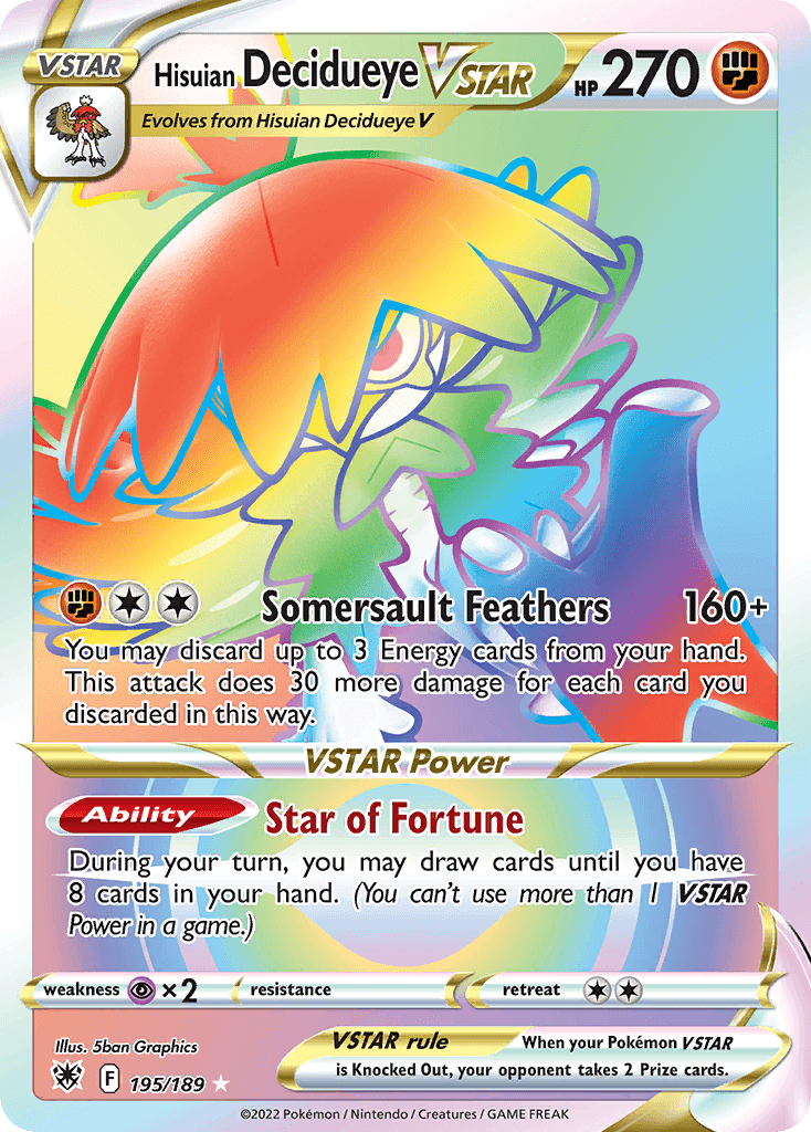 Hisuian Decidueye VSTAR 195