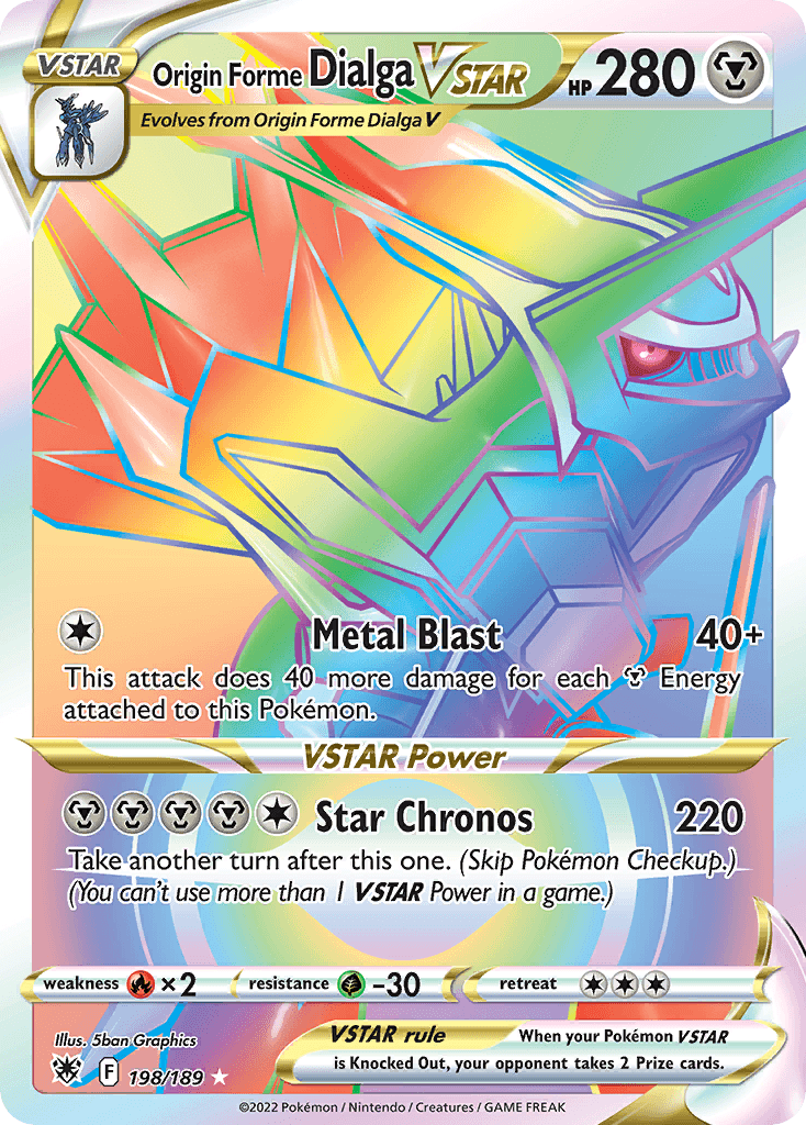 Origin Forme Dialga VSTAR 198