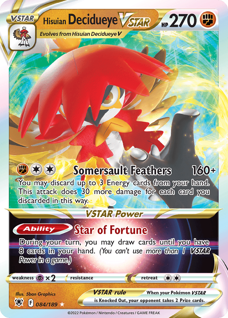 Hisuian Decidueye VSTAR 84