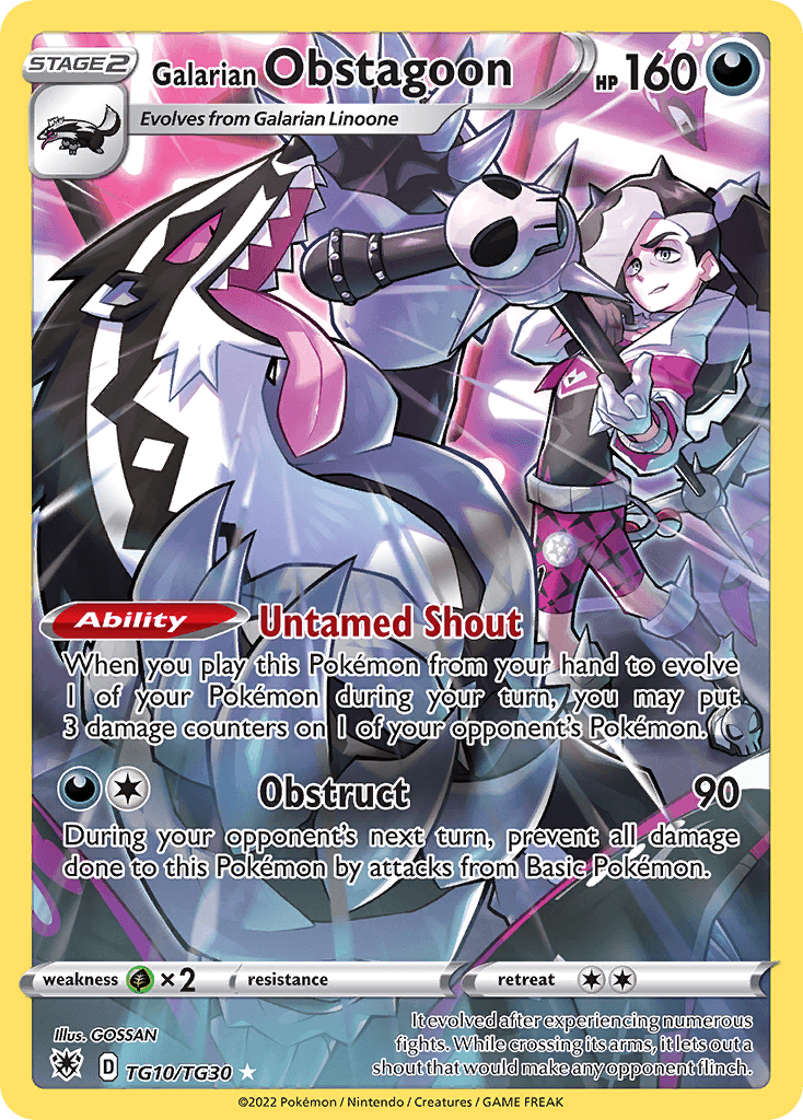 Galarian Obstagoon TG10/TG30