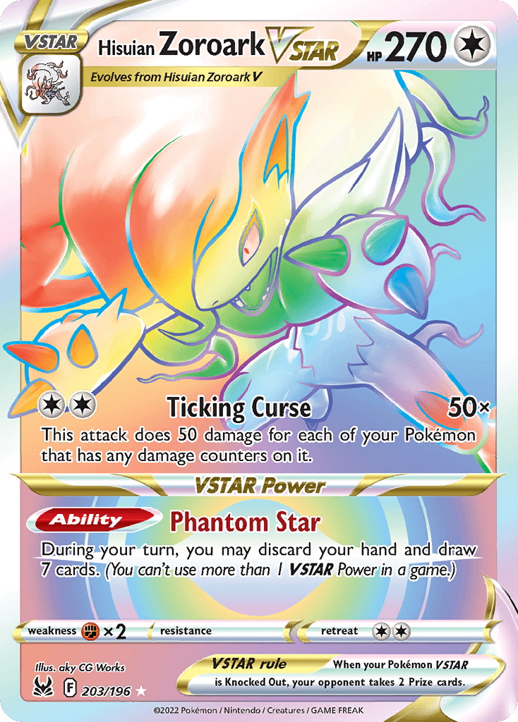 Hisuian Zoroark VSTAR 203