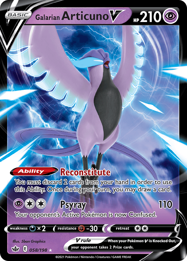 Galarian Articuno V 58