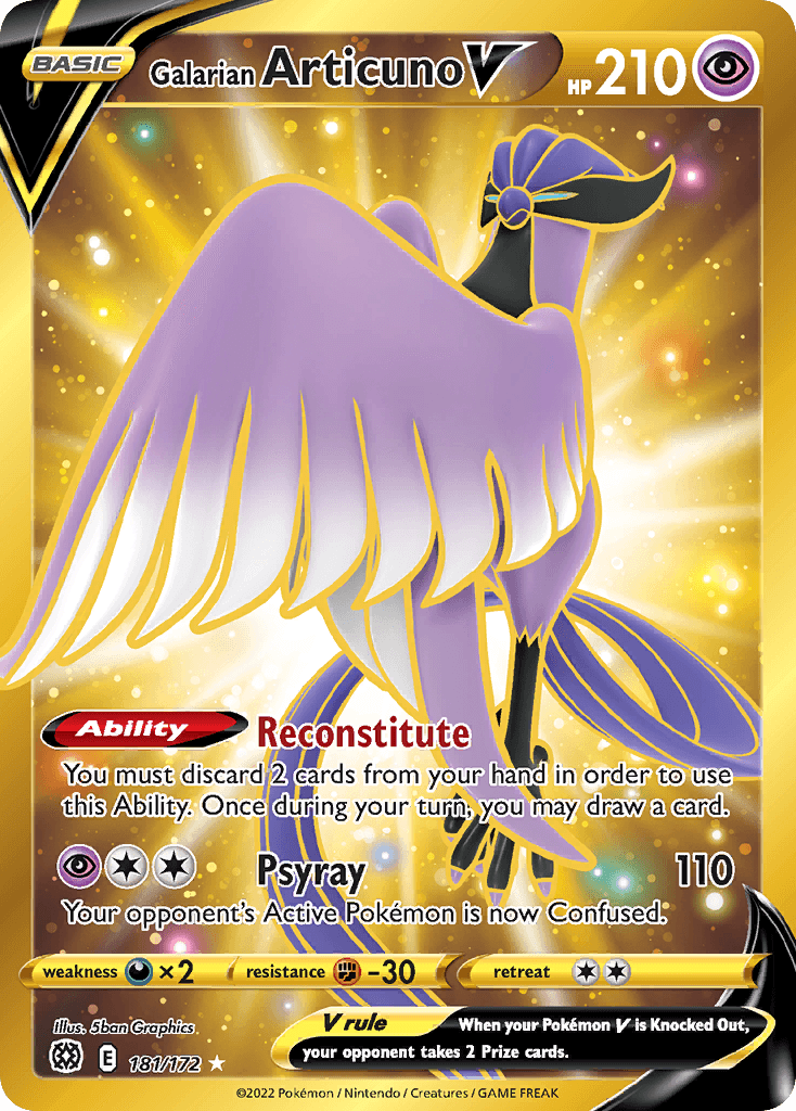 Galarian Articuno V 181