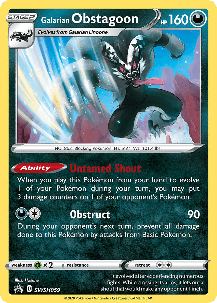 Galarian Obstagoon SWSH059